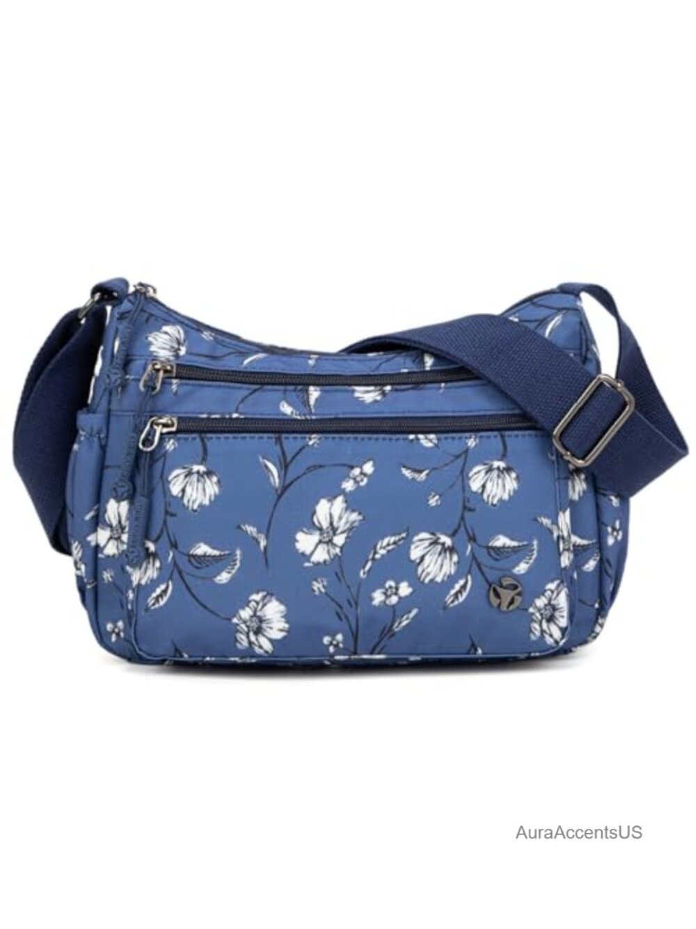 Women's Nylon Water-Resistant Anti-Theft Crossbody Bag with Adjustable Strap,